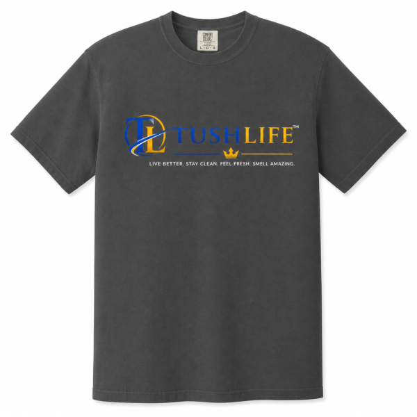 ChatGPT Image 27 abr 2026, 11_48_27 p.m. TUSH LIFE Garment-Dyed Cotton T-Shirt — Broken-In, Soft 6.1 oz Tee