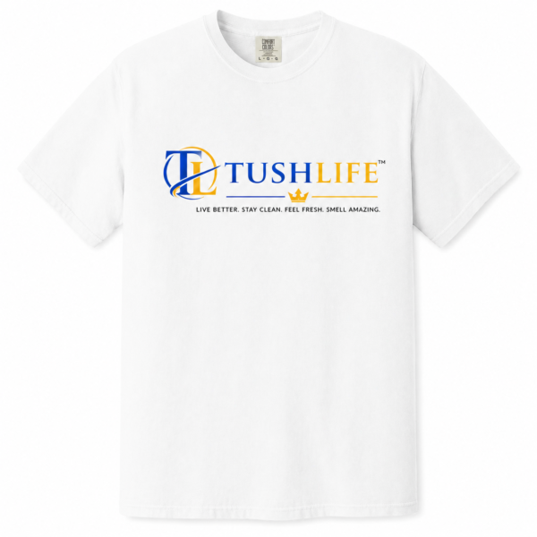 ChatGPT Image 27 abr 2026, 11_48_34 p.m. TUSH LIFE Garment-Dyed Cotton T-Shirt — Broken-In, Soft 6.1 oz Tee