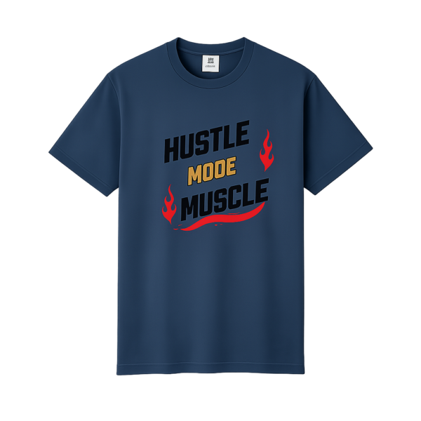 Hustle Mode Muscle T-Shirt | Motivational Gym Tee