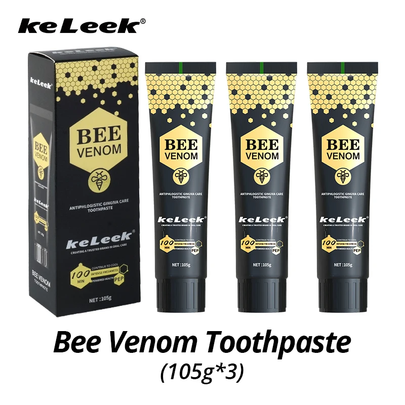KeLeek Bee Venom Toothpaste – 3-Pack, 105g Each