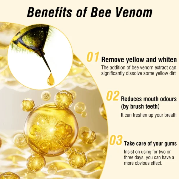 Bee Venom Toothpaste (3 Pack) – Deep Clean, Gum Care & Fresh Breath