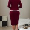Women’s 2-Piece Set – Elegant Cardigan & Fitted Dress