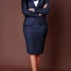 b2de6e23-6d2d-4b84-bd10-ffc2e52d9ea3 Elegant Women’s Skirt Suit Set – Blazer & Bow Tie