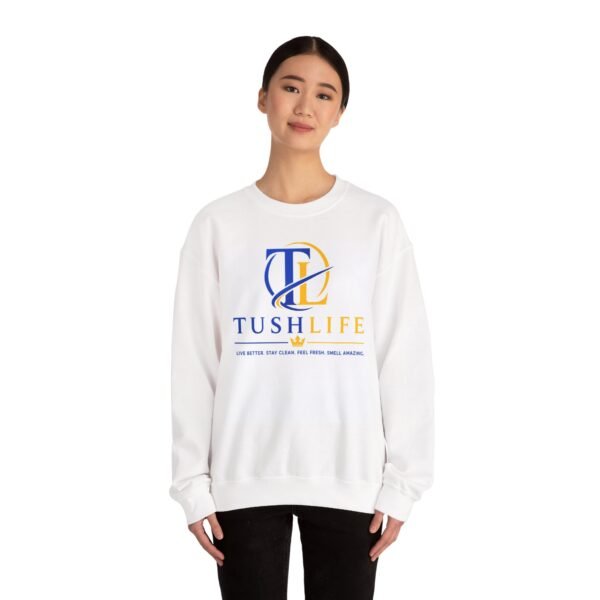 Person 1 TushLife Crewneck Sweatshirt
