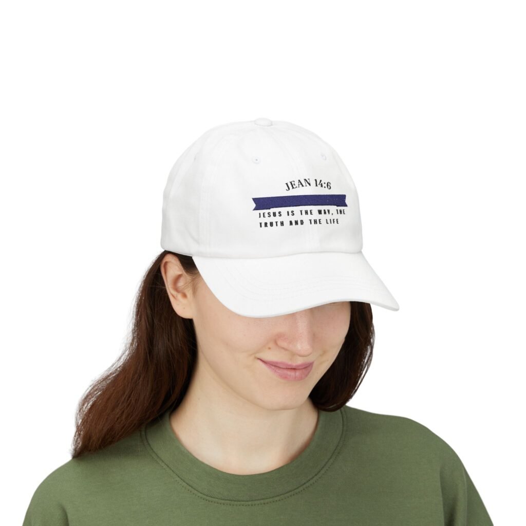 John 14:6 Scripture Ribbon Dad Cap | Jesus is The Way, Truth and Life